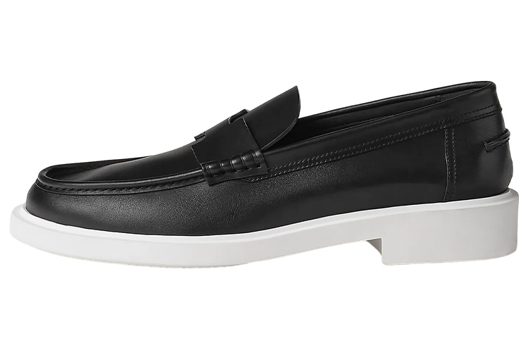 HERMES Guillaume Slip-On 'Black Leather'