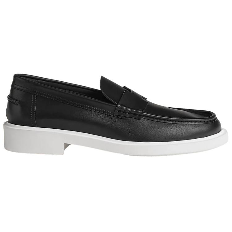 HERMES Guillaume Slip-On 'Black Leather' 圖 2