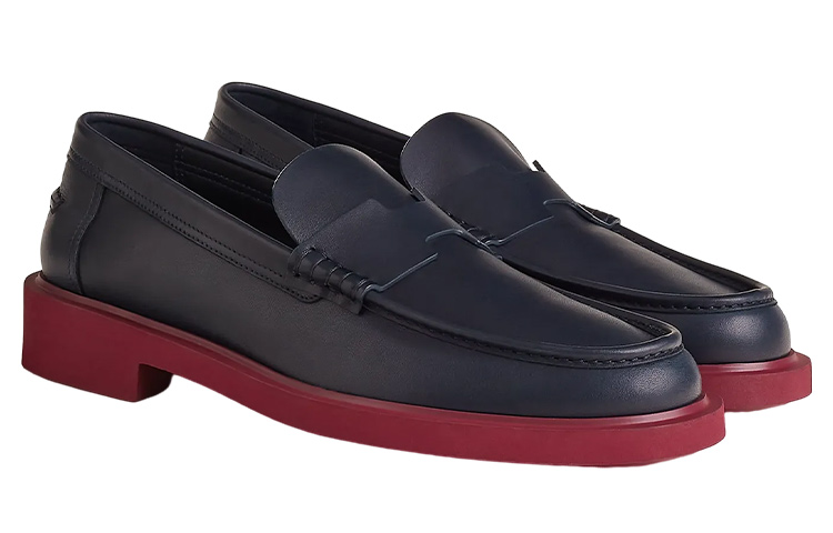 HERMES Guillaume Slip-On 'Black Leather' 圖 3