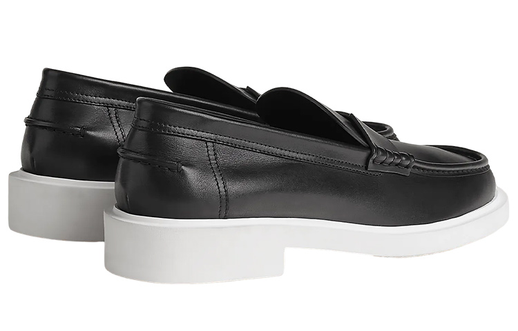 HERMES Guillaume Slip-On 'Black Leather' 圖 5