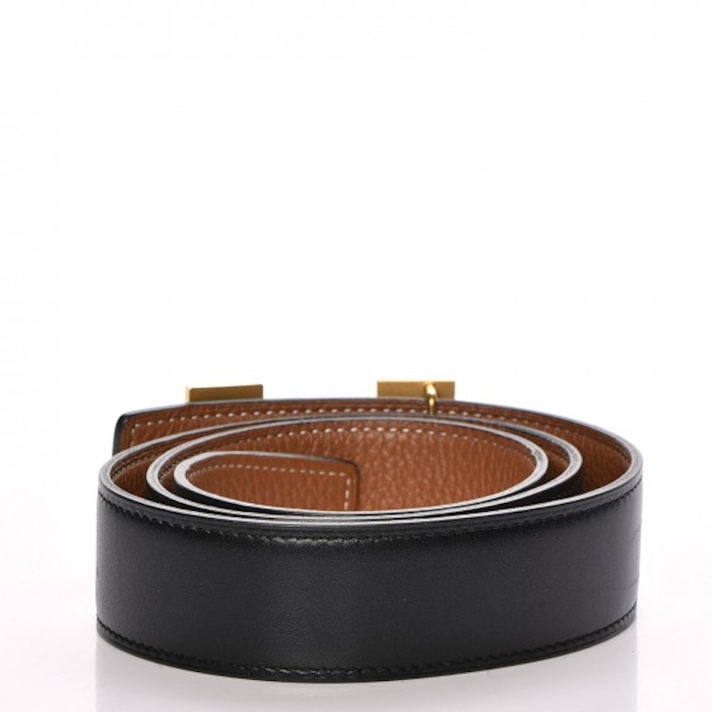 Hermes H Belt Box/Togo 32mm Noir/Gold 圖 2