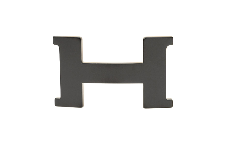 HERMES H Classic Letter Belt Buckle  Black Leather Belt BUCKLE38BLK 圖 2