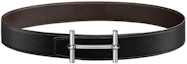 Buy HERMES H形扣黑色皮帶,光滑扣環,寬3.8cm。 H077938CK05-H081779CAAA095