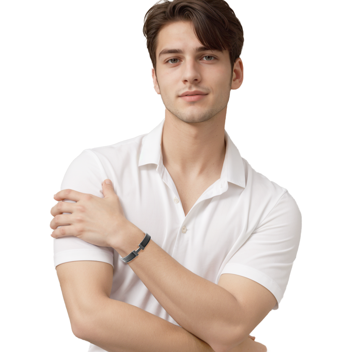 HERMES Clic H Bracelet So Black Enamel Unisex Couple's Black Edition. H703203FK01 圖 5