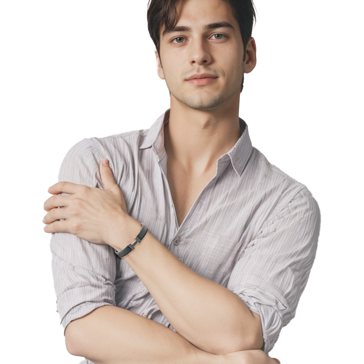 HERMES Clic H Bracelet So Black Enamel Unisex Couple's Black Edition. H703203FK01 圖 6