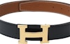 Shop Hermes H Reversible Gold Buckle Togo Leather Belt Black/Gold 3.2cm H064544CC06-H073967CAAA