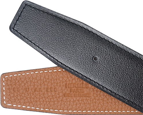 Hermes H Reversible Gold Buckle Togo Leather Belt Black/Gold 3.2cm H064544CC06-H073967CAAA Purchase Hermes H Reversible Gold Buckle Togo Leather Belt Black/Gold 3.2cm H064544CC06-H073967CAAA