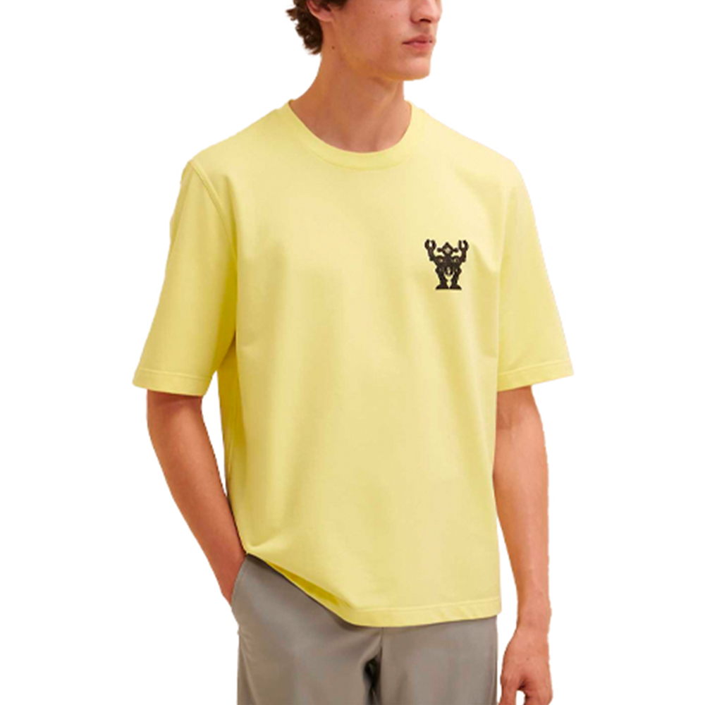 HERMES Hello Mr. Farrier Logo Robot Lemon T-Shirt H157830HA2Q