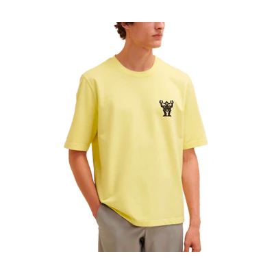 HERMES Hello Mr. Farrier Logo Robot Lemon T-Shirt H157830HA2Q