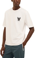 HERMES Hello Mr. Farrier Robot Logo White Cotton T-Shirt Short Sleeve H157830HA90 HERMES Hello Mr. Farrier Robot Logo White Cotton T-Shirt Short Sleeve H157830HA90