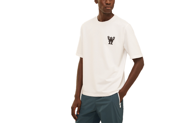 Order HERMES Hello Mr. Farrier 機器人白色棉短袖T恤 H157830HA90