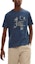Buy HERMES Hola Sr. Farrier Camiseta Azul Marino Hombre Manga Corta Robot Impreso H157861HA67