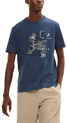 HERMES Hola Sr. Farrier Camiseta Azul Marino Hombre Manga Corta Robot Impreso H157861HA67 Order HERMES Hola Sr. Farrier Camiseta Azul Marino Hombre Manga Corta Robot Impreso H157861HA67