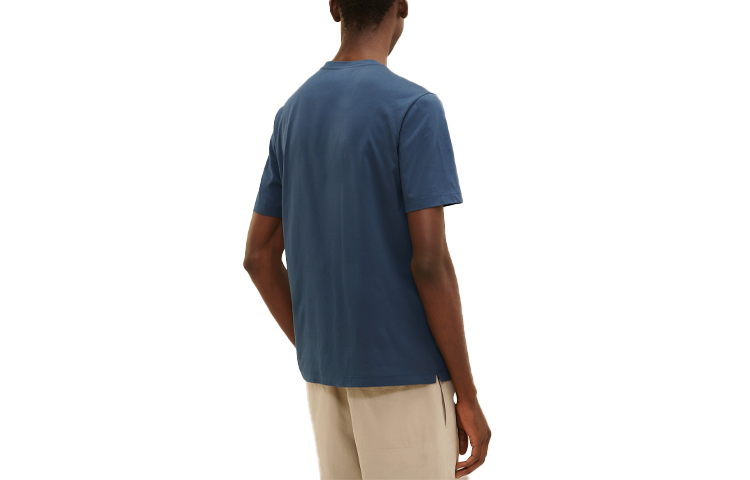 Lookbook HERMES Hola Sr. Farrier Camiseta Azul Marino Hombre Manga Corta Robot Impreso H157861HA67