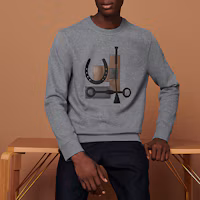 Lookbook HERMES Her-Mes Grey Sweatshirt Capsule Collection H047850HA76