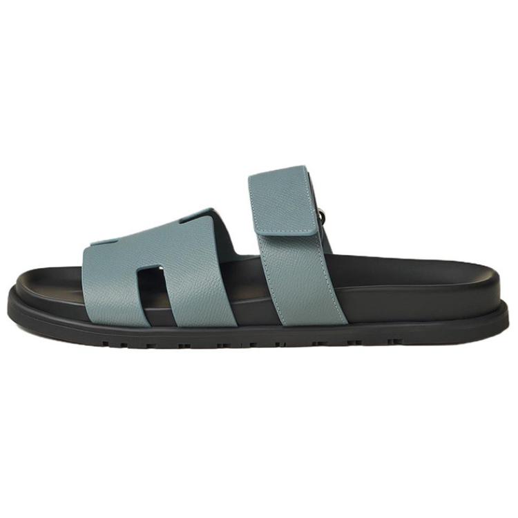 HERMES Hermès Chypre 'Blue Buckle Slide' H222857Z-HGT