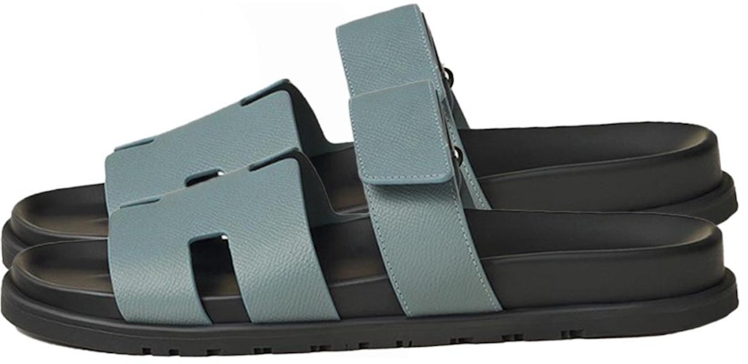 爱马仕 Chypre 蓝色扣带拖鞋 H222857Z-HGT Lookbook 爱马仕 Chypre 蓝色扣带拖鞋 H222857Z-HGT