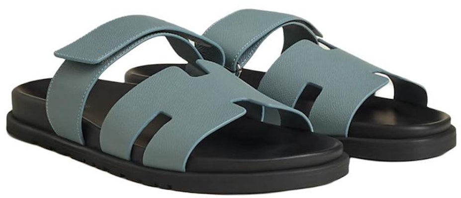 爱马仕 Chypre 蓝色扣带拖鞋 H222857Z-HGT Shop 爱马仕 Chypre 蓝色扣带拖鞋 H222857Z-HGT