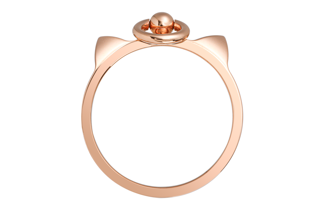 Shop Hermes Hermès Collier de Chien Ring Rose Gold Unisex Couples Style H1081188