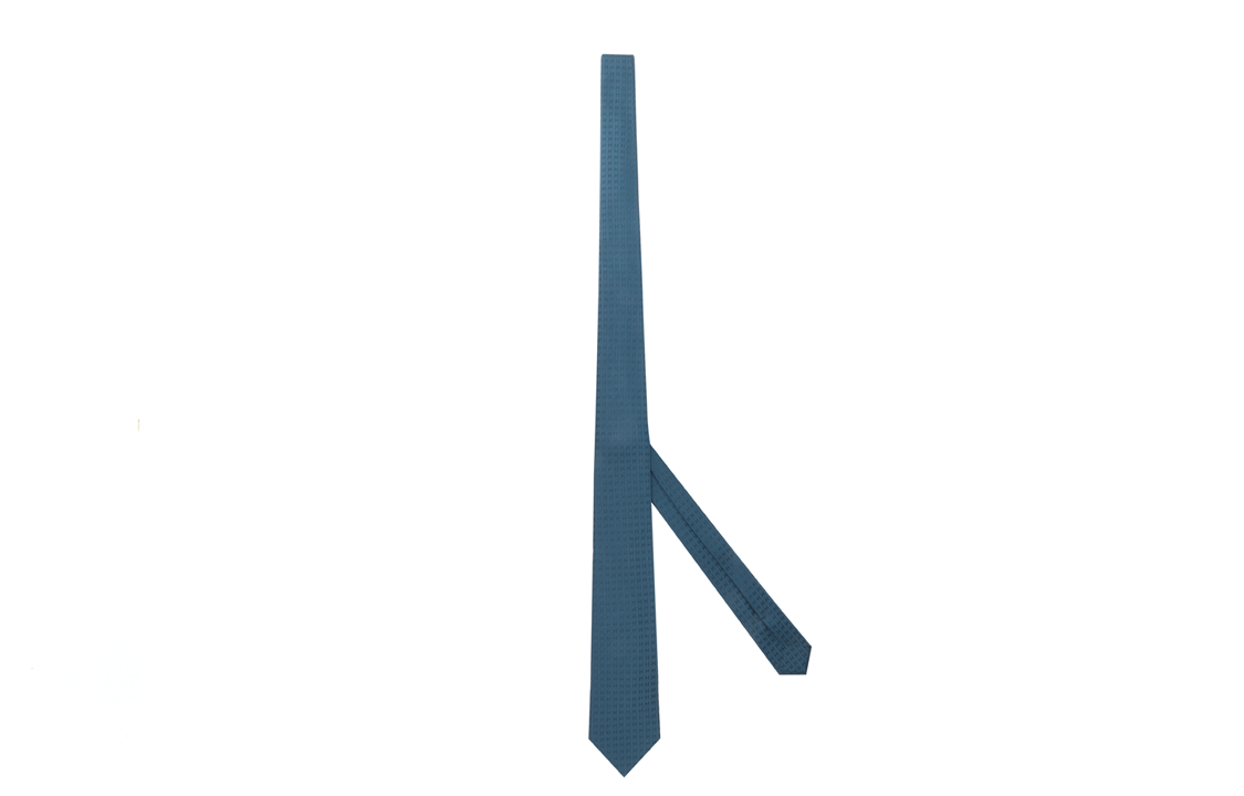 Hermes Hermès H Jacquard Tie 100% Silk 7cm Ocean Blue H030289T I4