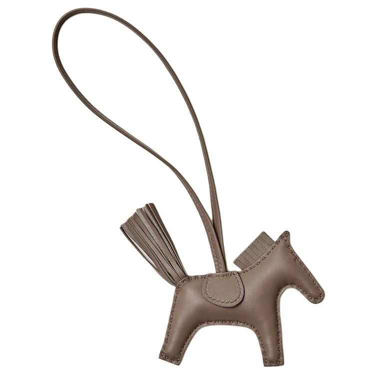 Lookbook 爱马仕 HERMÈS 小羊皮动物造型挂饰 大象灰 男女通用情侣配饰 H064929CAFK