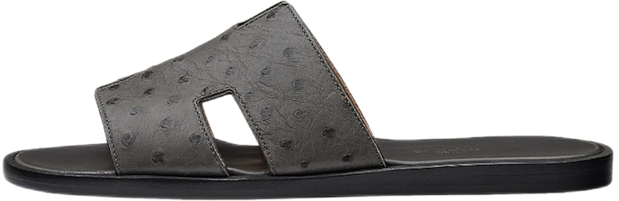 爱马仕Oran凉鞋 '黑色鸵鸟皮' H102208Z-HU6 Buy 爱马仕Oran凉鞋 '黑色鸵鸟皮' H102208Z-HU6