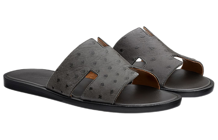 HERMES Hermès Oran Sandal 'Black Ostrich' 圖 3