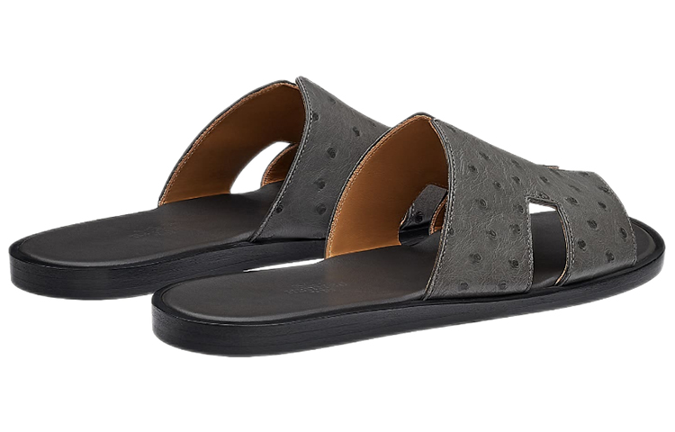 HERMES Hermès Oran Sandal 'Black Ostrich' 圖 4