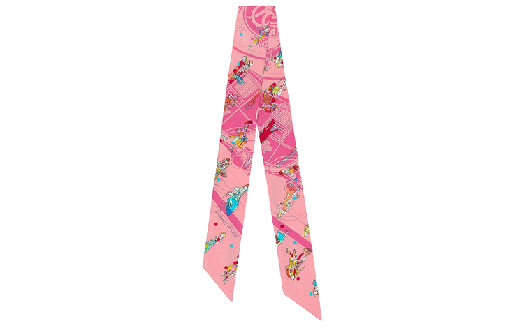 Hermes Hermès Paris Pink Scarf Bookmark Edition H063416S-03