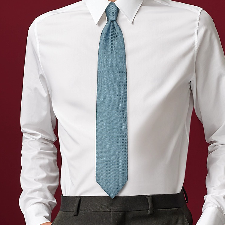 Hermes HERMÈS Silk Tie Faconnee H Pattern Blue Grey  Accessory H030189T-39 圖 3