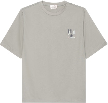 Hermes HERMÈS SS24 Kaos Hijau Crewneck dengan Detail Kulit. H457930HA1F Order Hermes HERMÈS SS24 Kaos Hijau Crewneck dengan Detail Kulit. H457930HA1F