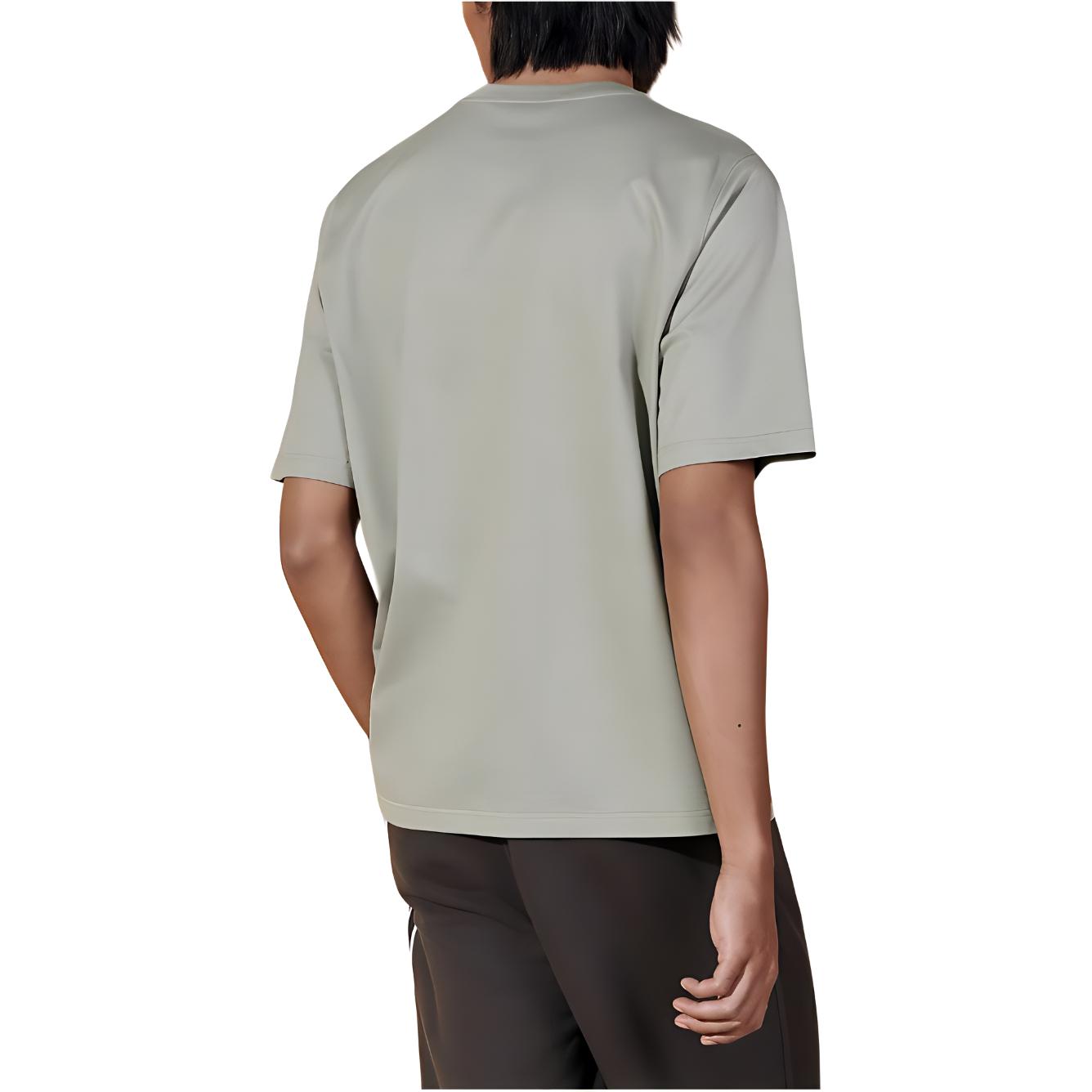 Purchase Hermes HERMÈS SS24 Kaos Hijau Crewneck dengan Detail Kulit. H457930HA1F