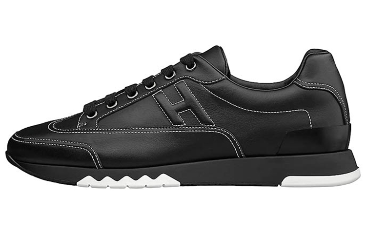 HERMES Hermès Trail 'Black Leather Rubber Strap' H191395Z-H01