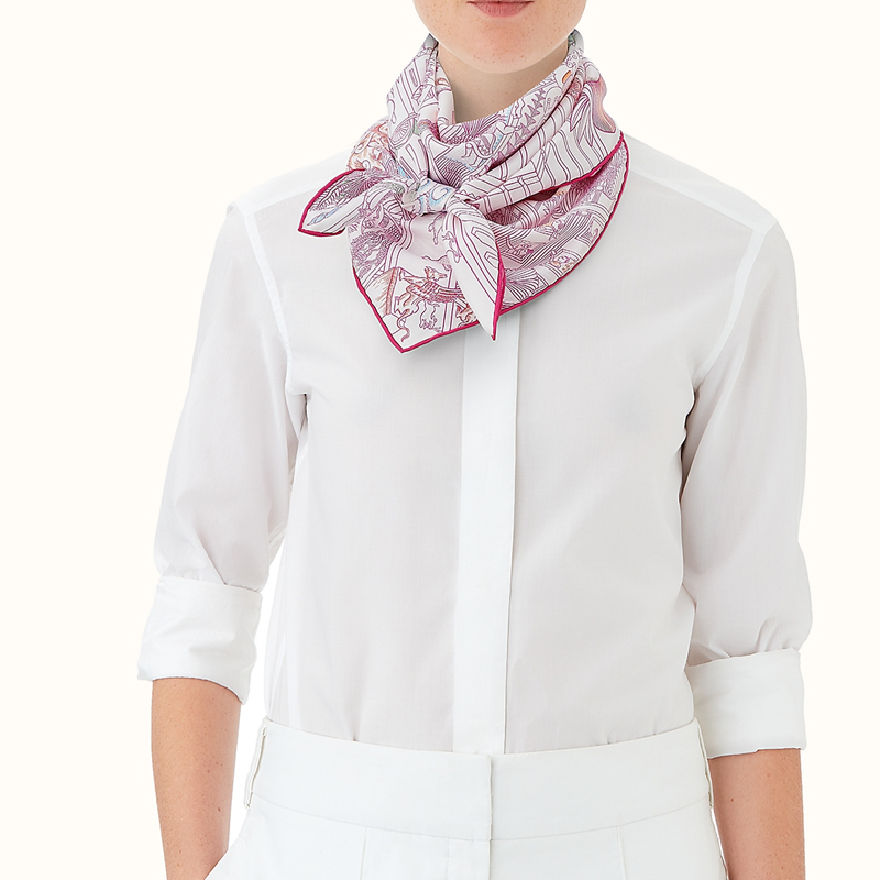 Hermes HERMÉS Zootopia Scarf - Purple-Red H003275S-15 圖 3