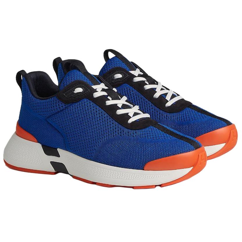 Lookbook HERMES愛馬仕 Heros 舒適百搭 低幫 生活休閒鞋 男款 藍色