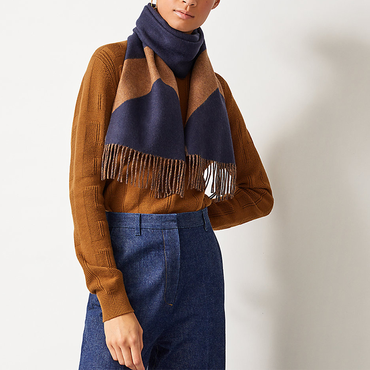 HERMES Herringbone Cashmere Scarf H259065S-05 圖 3