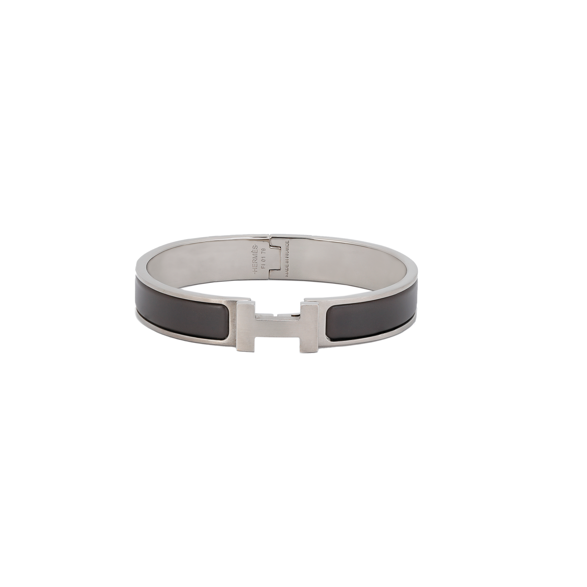 HERMES HH Unisex Matte Tin Grey Bracelet - Couples Edition H703203FB5C