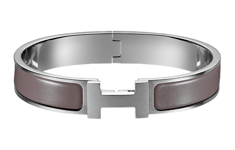 HERMES HH Unisex Matte Tin Grey Bracelet - Couples Edition H703203FB5C 圖 2