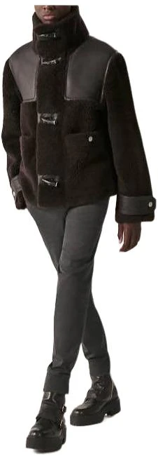 hermes-high-neck-solid-button-up-jacket-coffee-color-h363720-hh-4-t46