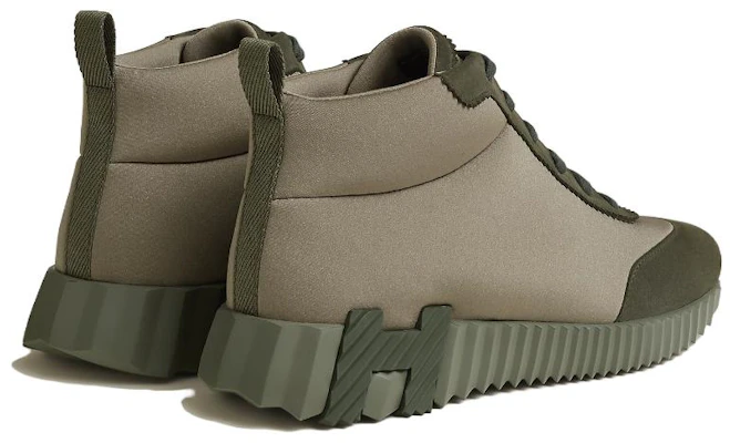 HERMES Sepatu High-Top Hip-Hop 'Cokelat Hijau' H232098Z-1R Lookbook HERMES Sepatu High-Top Hip-Hop 'Cokelat Hijau' H232098Z-1R