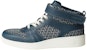 Sneakers Kulit Tinggi HERMES 'Blue Fashion' H231793Z-HCB
