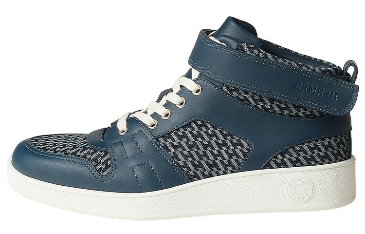 HERMES High-Top Leather Sneakers 'Blue Fashion' H231793Z-HCB