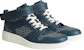 Sneakers Kulit Tinggi HERMES 'Blue Fashion' H231793Z-HCB