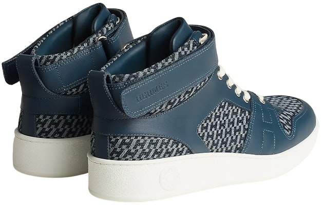 HERMES High-Top Leather Sneakers 'Blue Fashion' H231793Z-HCB Shop HERMES High-Top Leather Sneakers 'Blue Fashion' H231793Z-HCB