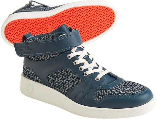 HERMES High-Top Leather Sneakers 'Blue Fashion' H231793Z-HCB Purchase HERMES High-Top Leather Sneakers 'Blue Fashion' H231793Z-HCB