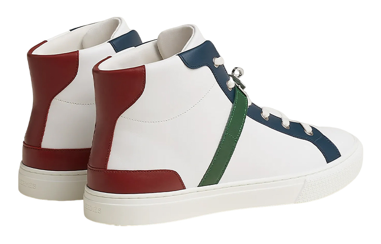 Shop HERMES Sepatu High-Top 'Panel Multicolor' H212904Z-HMB