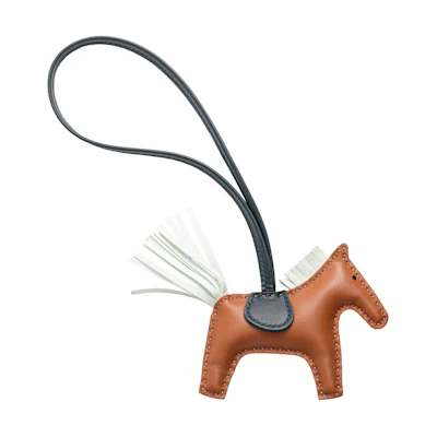 HERMES Horse-Shaped Leather Bag Charm Unisex Couple Design in Brown. H064929CADQ