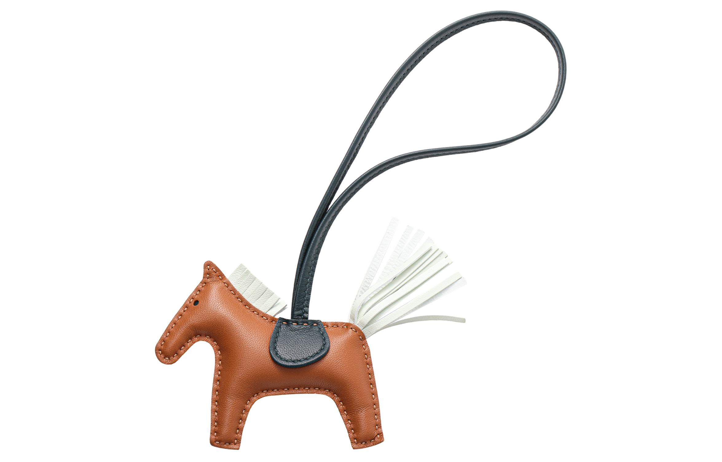 HERMES Horse-Shaped Leather Bag Charm Unisex Couple Design in Brown. H064929CADQ 圖 3