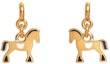 Buy エルメス 馬柄 ゴールドメッキ メタルイヤリング ユニセックス カップルスタイル H100008F AF