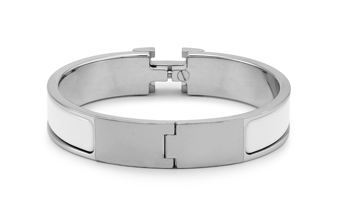 Purchase HERMES Ikonik Gelang Logam H Unisex Putih Perak H700001FP31PM